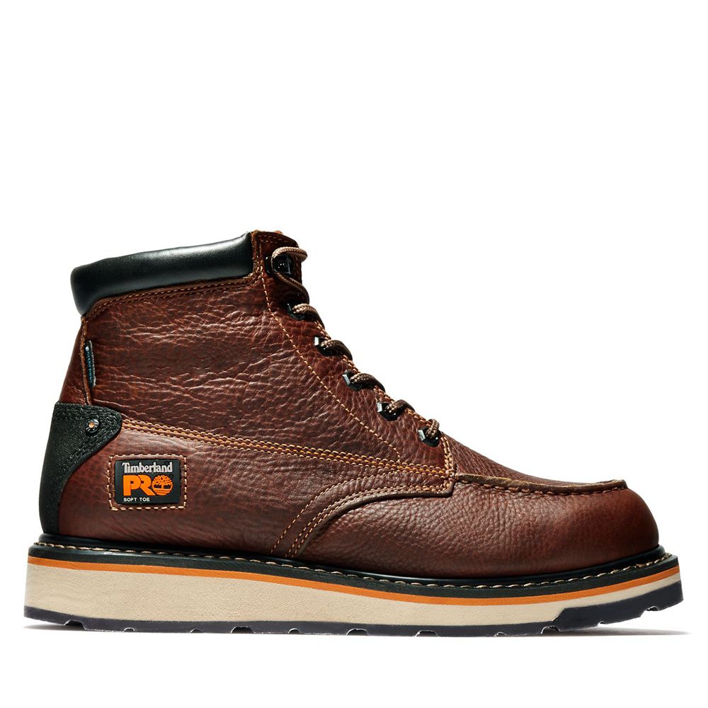 Bocanci De Muncă Timberland Barbati Maro/Negrii - Pro® Gridworks 6" Soft Toe - Romania - AVGKHC374